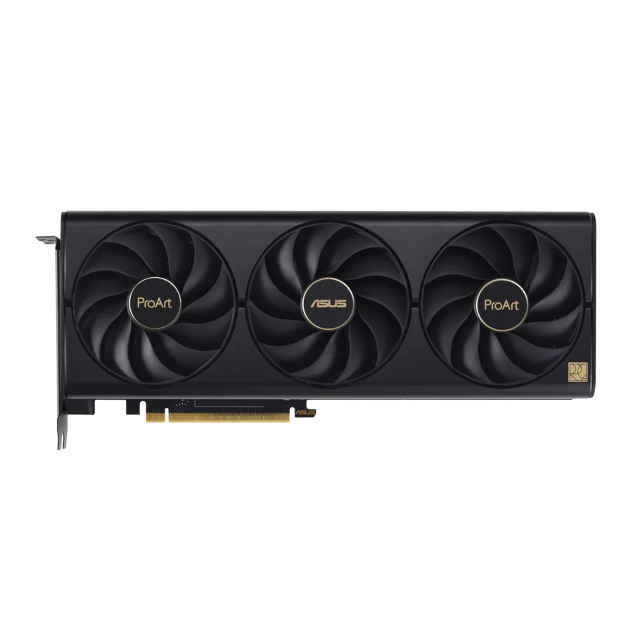 ASUS ProArt NVIDIA RTX 4070 Ti SUPER OC Graphics Card Front View