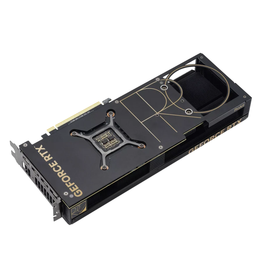 ASUS ProArt NVIDIA RTX 4070 Ti SUPER OC Graphics Card Backplate & Ports