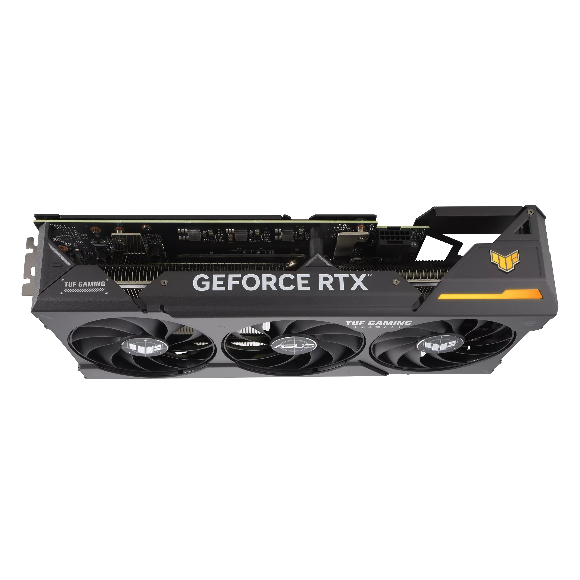 ASUS TUF GAMING NVIDIA RTX 4070 SUPER OC Graphics Card Top View