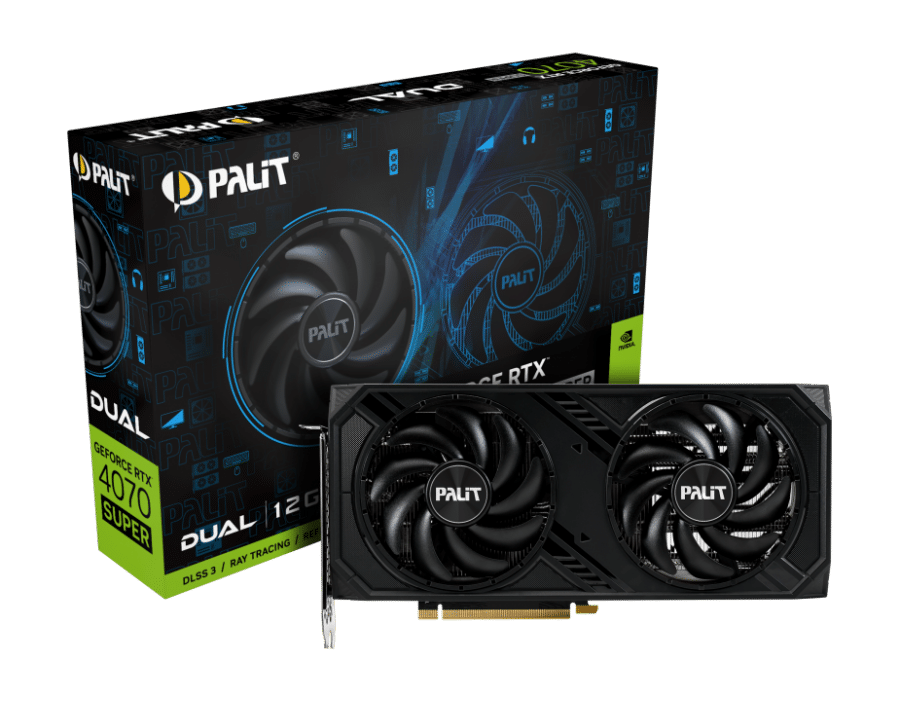 Palit NVIDIA RTX 4070 SUPER DUAL Graphics Card & Box