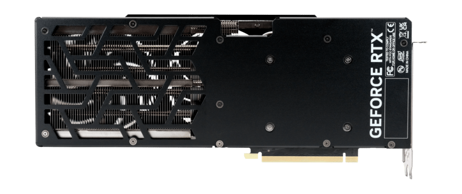 Palit NVIDIA RTX 4070 SUPER JetStream OC Graphics Card Backplate