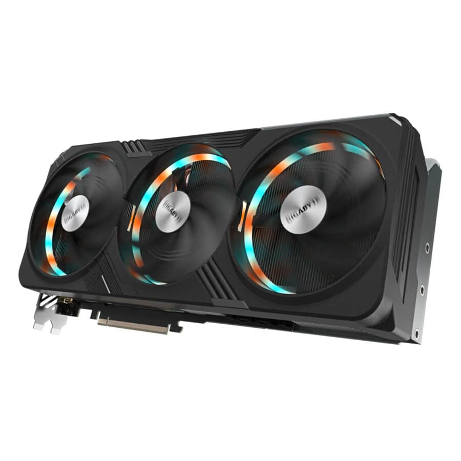 Gigabyte NVIDIA GeForce RTX 4080 SUPER GAMING OC 16GB Graphics Card Angled View & Rear