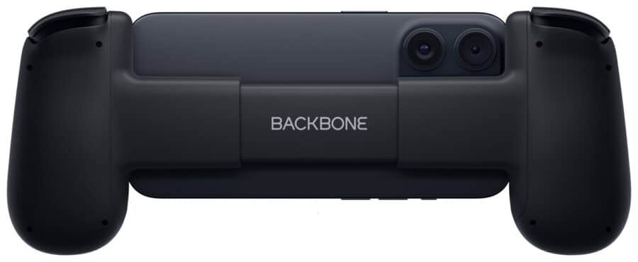 Backbone One: Xbox Mobile Gaming Controller USB-C - Black Back View and Device