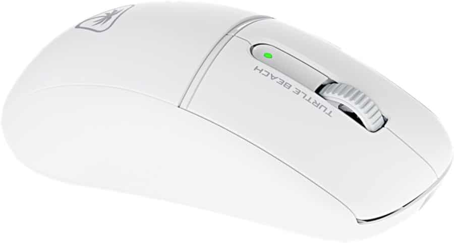 Turtle Beach - Burst II Air Wireless Gaming Mouse - White Side Angled View