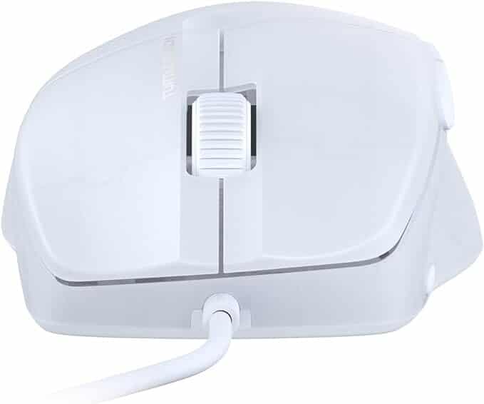 Turtle Beach Pure SEL Ultra-Light Wired Gaming Mouse - White Front View