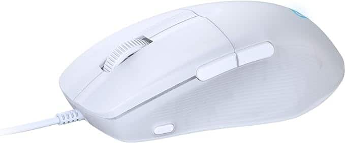 Turtle Beach Pure SEL Ultra-Light Wired Gaming Mouse - White Side View