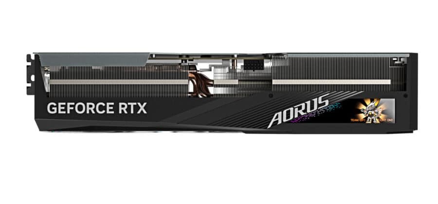 Gigabyte NVIDIA GeForce RTX 4080 SUPER AORUS MASTER 16GB GDDR6X Graphics Card Top View