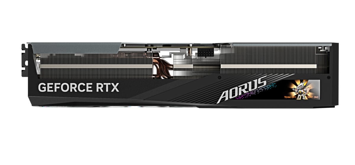 Gigabyte NVIDIA GeForce RTX 4080 SUPER AORUS MASTER 16GB GDDR6X Graphics Card Top View