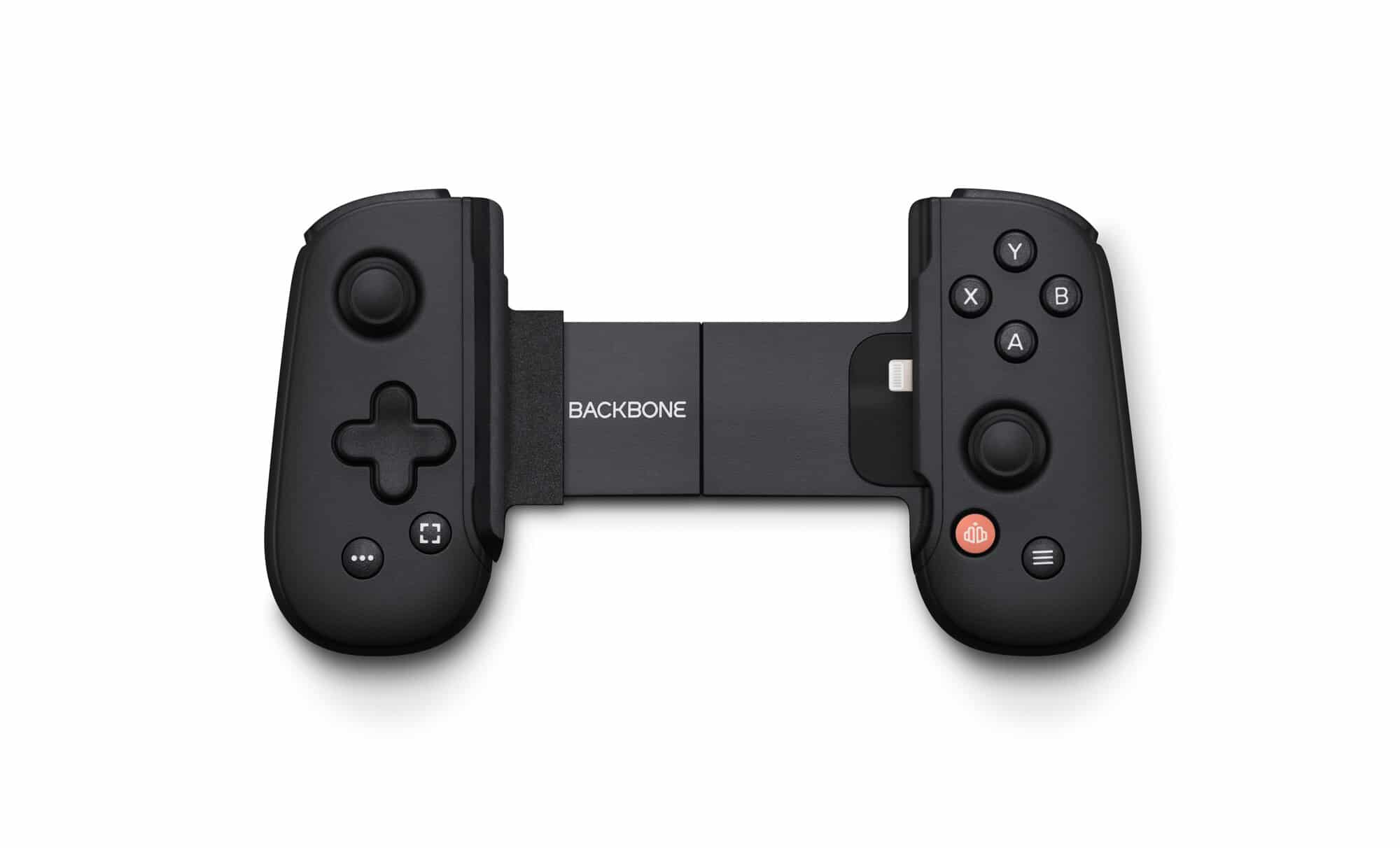 Backbone One for iPhone Gaming Controller For iOS Lightning- Lightning (2nd gen) - Black Front View Retracted