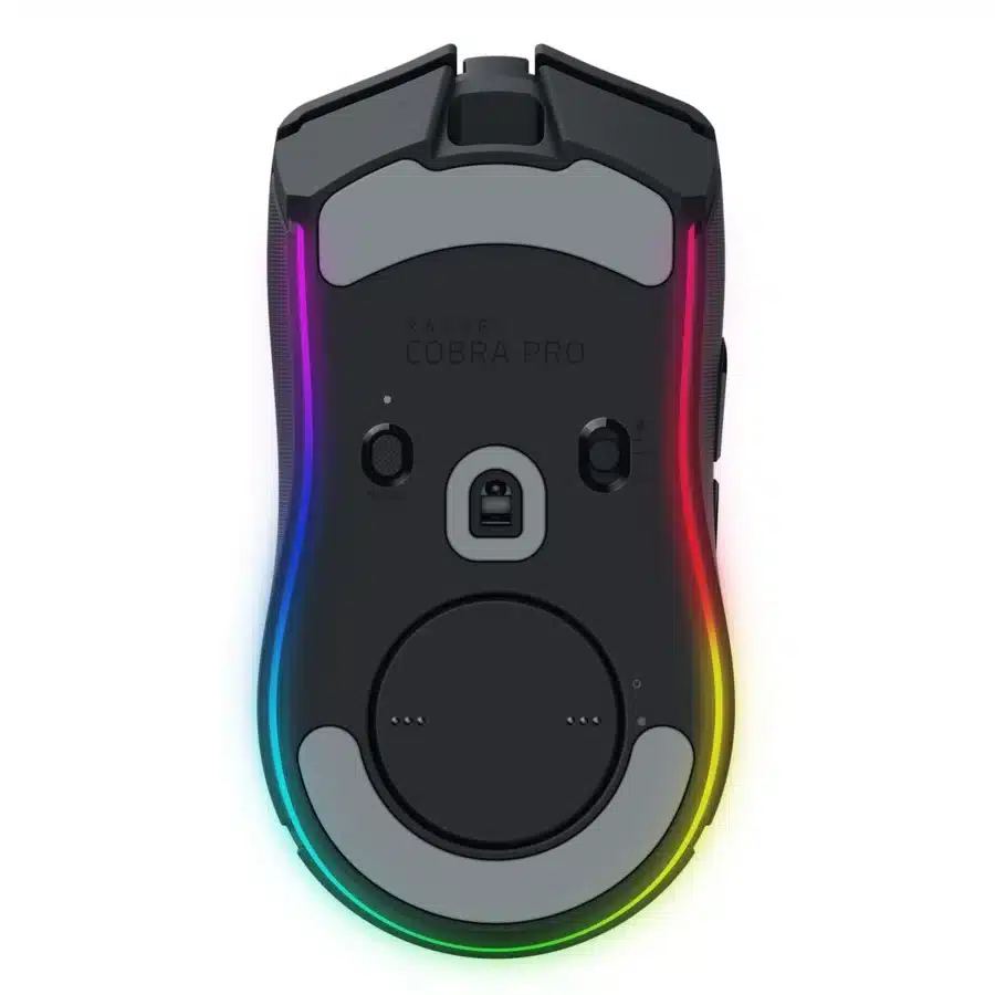 Razer - Cobra Pro Mouse – Black - Black Bottom View