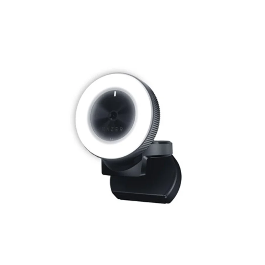 Razer - Kiyo Desktop Streaming Webcam Angled View