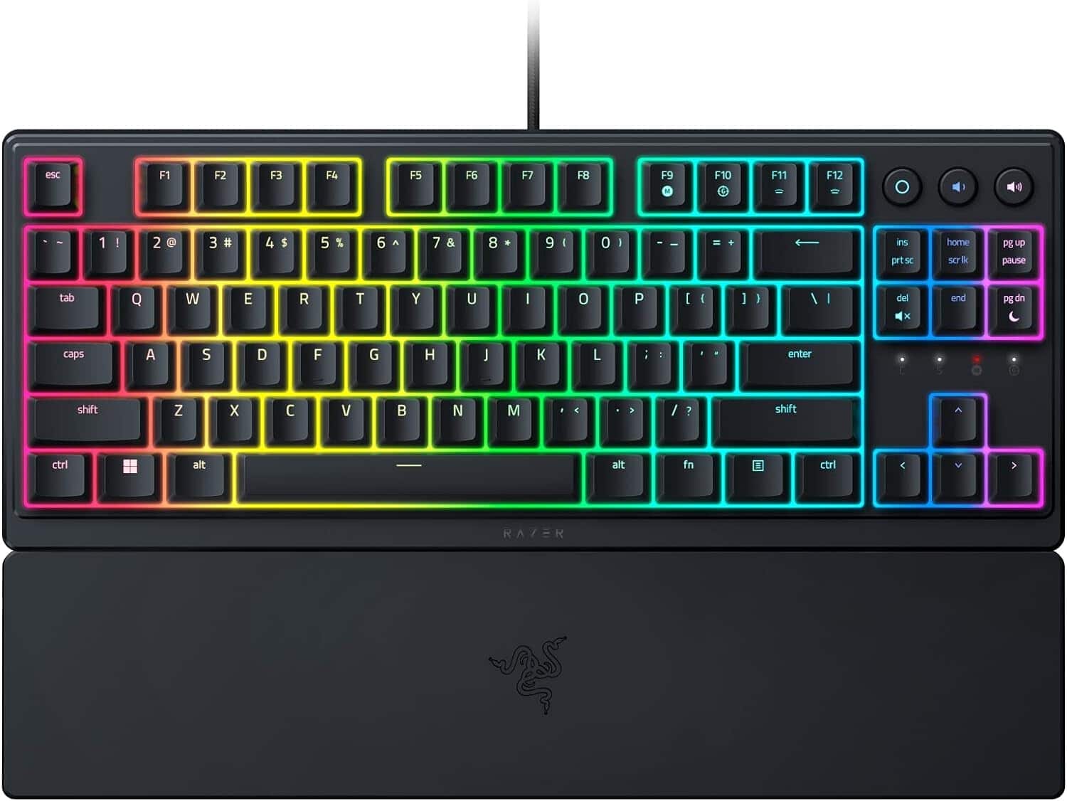 Razer - Ornata V3 Tenkeyless RGB Keyboard - UK Layout Top Angle