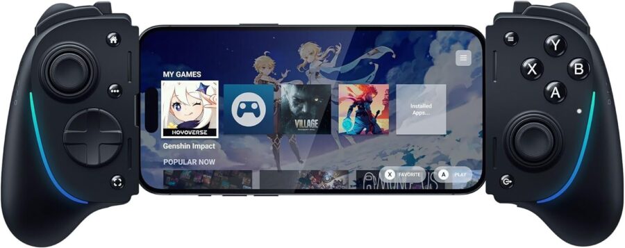 Razer - Kishi Ultra - USB C Gaming Controller For Android With iPhone Flat View