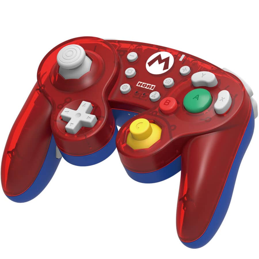 Hori - Wireless Battle Pad (Mario) For Nintendo Switch - Angled View