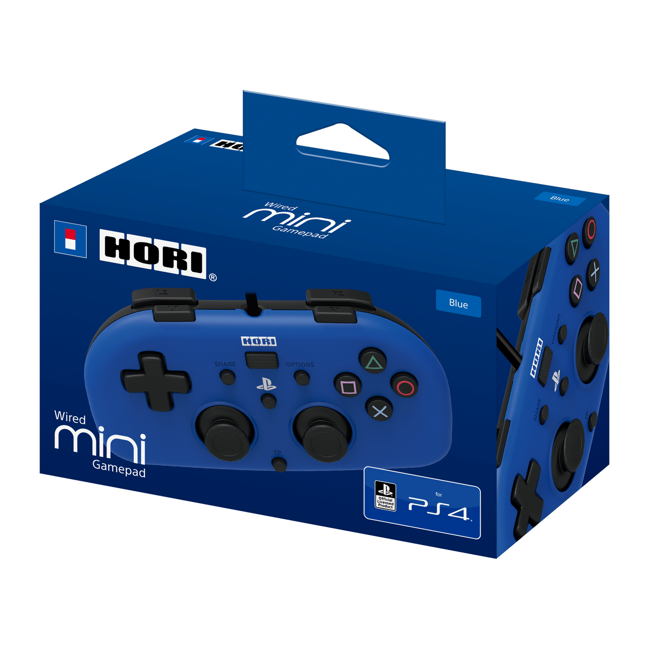 Hori - Wired Mini Gamepad For PlayStation 4 - Blue Box