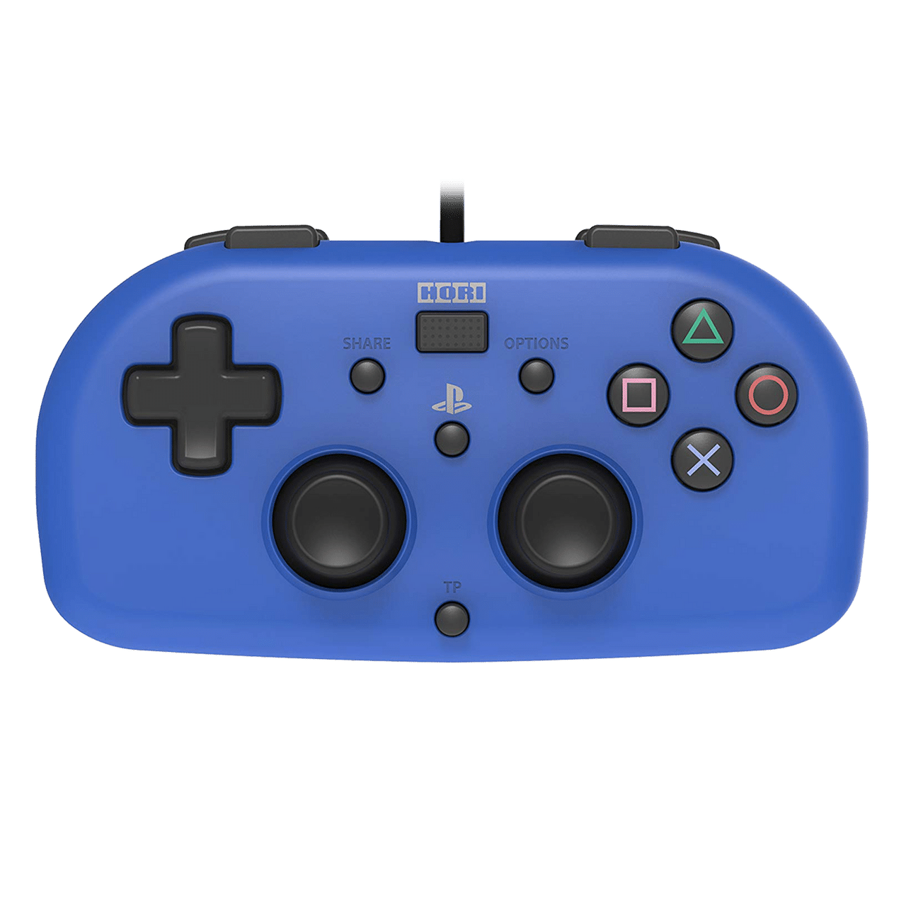 Hori - Wired Mini Gamepad For PlayStation 4 - Blue Front Angle