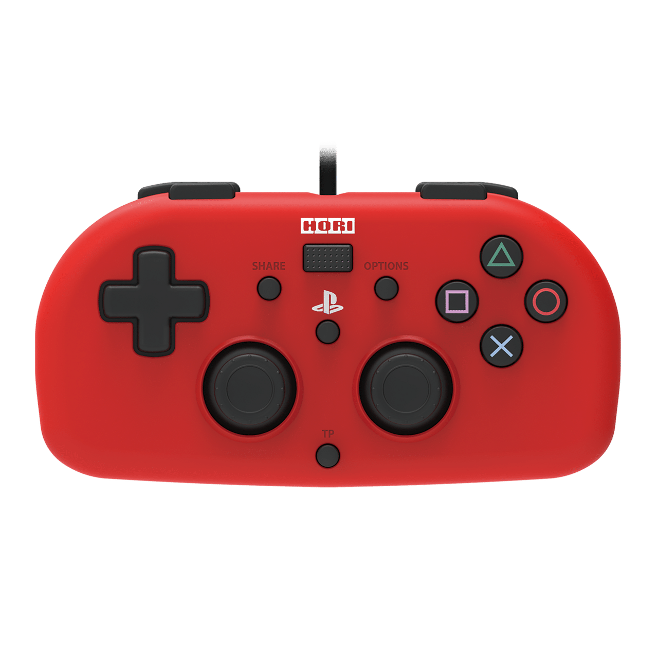 Hori - Wired Mini Gamepad For PlayStation 4 - Red Front View