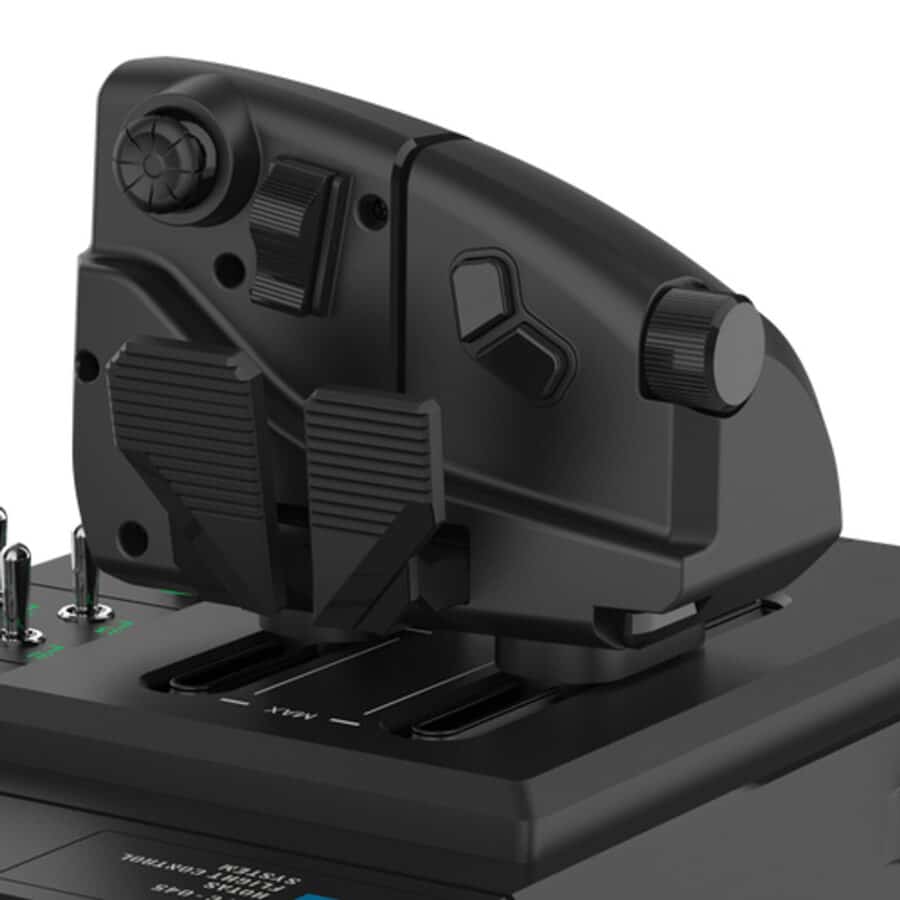 Hori - HOTAS Flight Control System & Mount For Windows 11/10 Control System Close Up