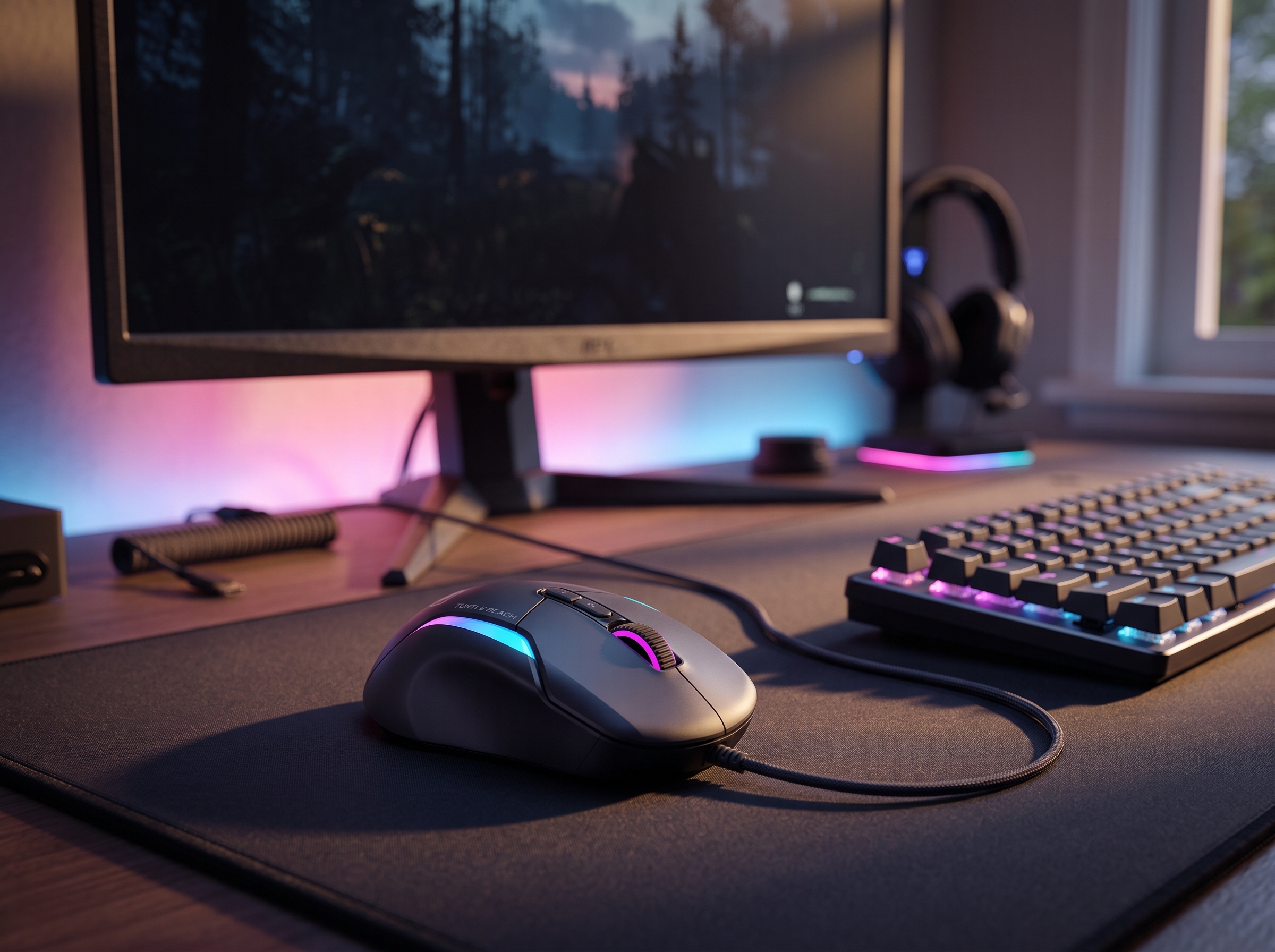 Turtle Beach - Kone II Wired Ergonomic Gaming Mouse - Black