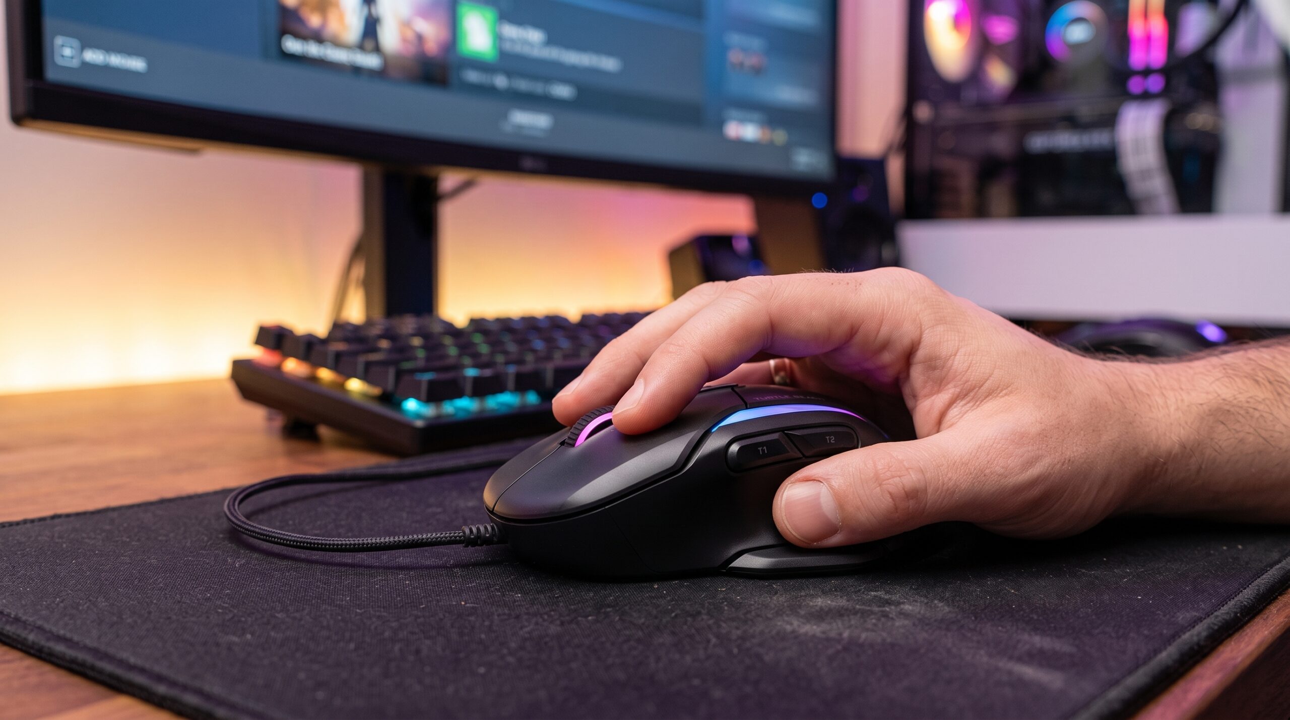 Turtle Beach - Kone II Wired Ergonomic Gaming Mouse - Black