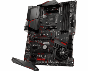 MSI X570 GAMING PLUS Angled Full View