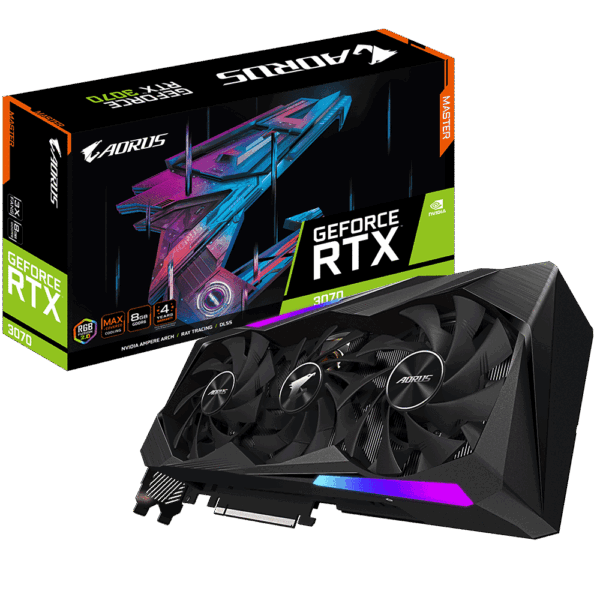 AORUS GeForce RTX 3070 MASTER 8G Promo Box View