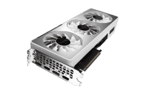 Gigabyte RTX 3070 VISION OC 8G Angled Fan View