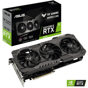 ASUS TUF GAMING GeForce RTX 3070 8G OC Promo Box View