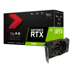 PNY GeForce RTX 3060 12GB XLR8 Gaming REVEL EPIC-X RGB Box View