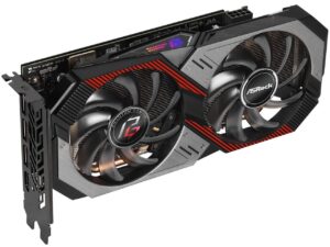 ASRock RX 5500 XT Phantom Gaming D 8G OC Angled View