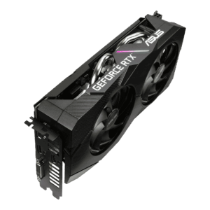 ASUS Dual GeForce RTX 2060 OC EVO 6GB Angled Side View