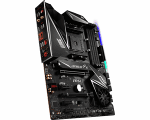MSI MPG X570 Gaming Edge WiFi Angled Rear View