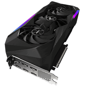 Gigabyte AORUS GeForce RTX 3070 Ti MASTER Flat Angled View