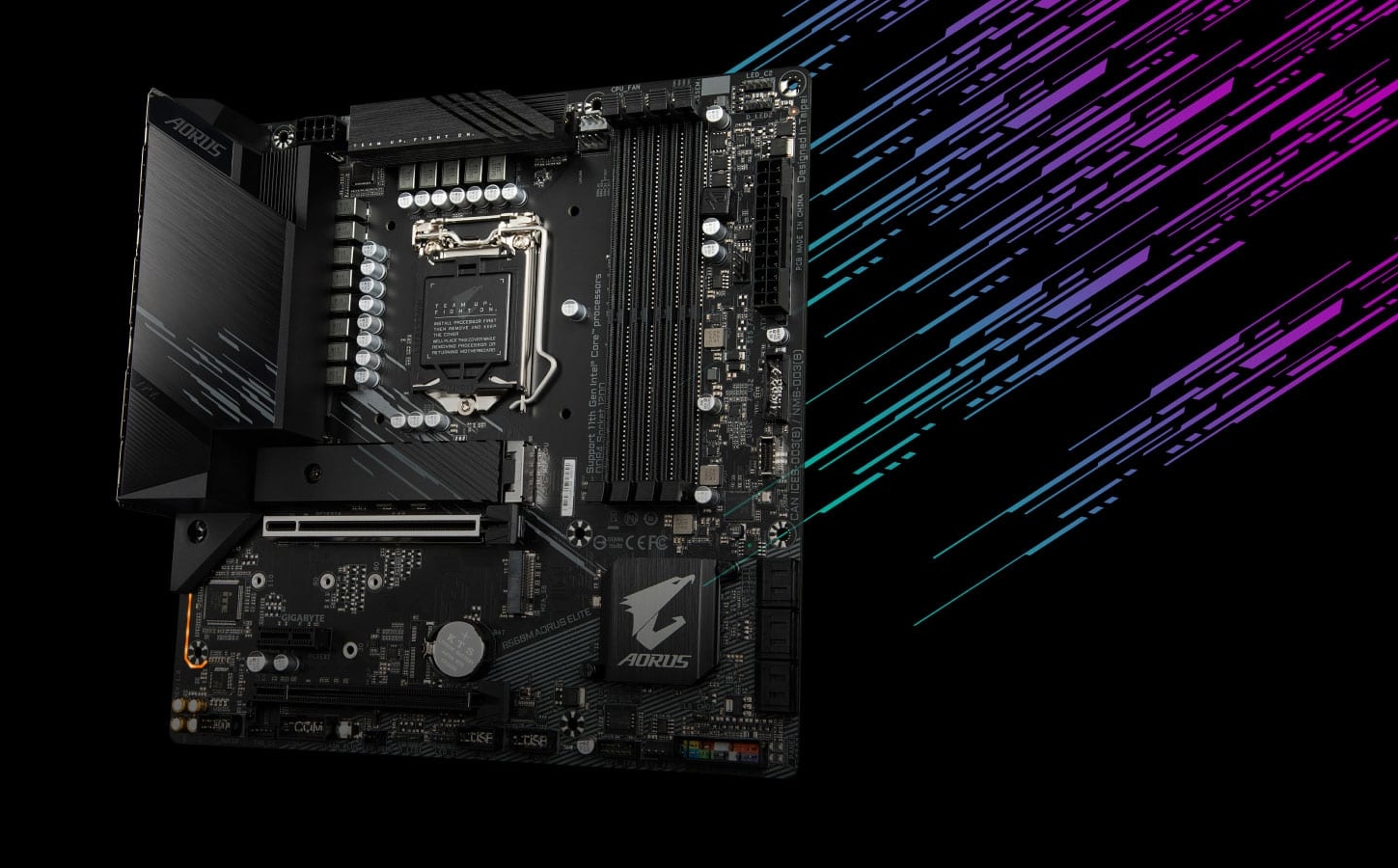 Gigabyte B560M AORUS ELITE Aesthetics