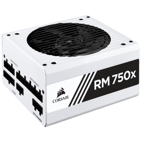 Corsair RM750x White Angled View