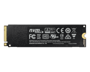 Samsung 970 EVO Plus 1TB Back View