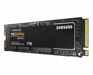 Samsung 970 EVO Plus 1TB Angled View