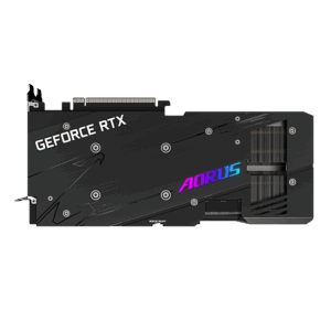 Gigabyte AORUS RTX 3070 MASTER Angled Backplate View