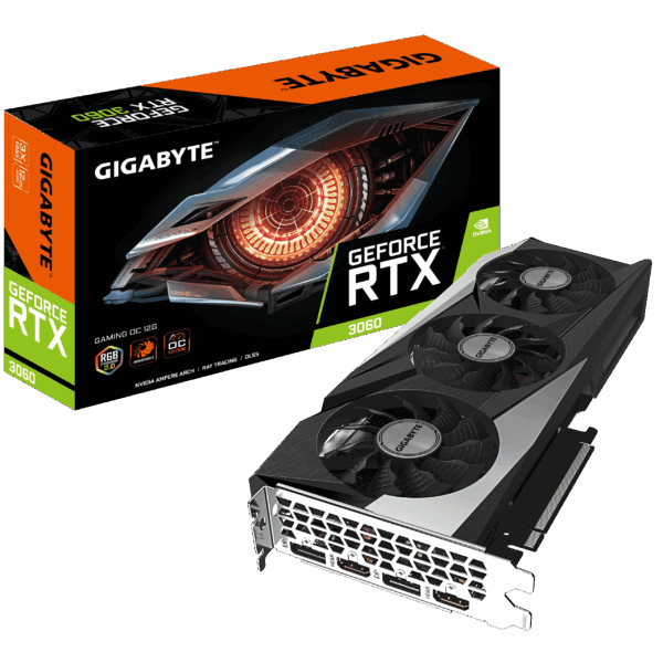 Gigabyte GeForce RTX 3060 GAMING OC 12G Box View