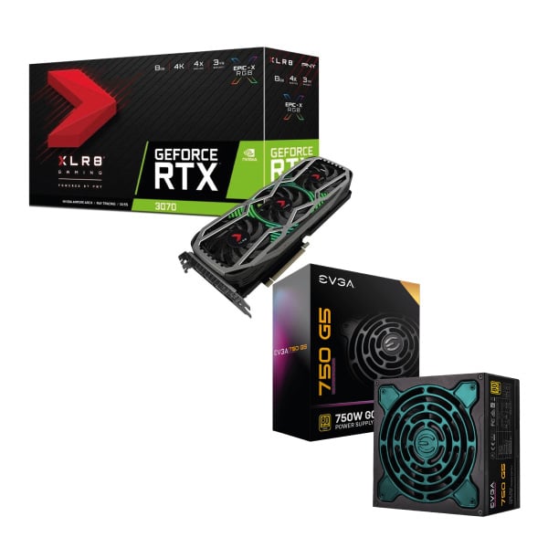 PNY RTX 3070 & EVGA 750W Supernova Bundle