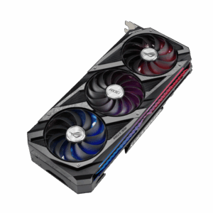 ASUS ROG Strix RTX 3080 Ti OC Flat Angled Fan View