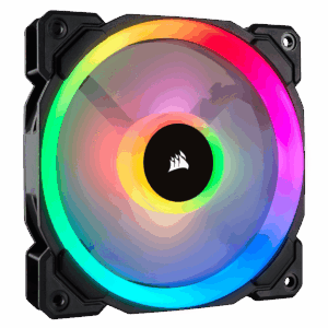 Black Corsair LL120 RGB PWM Case Fan Product Image