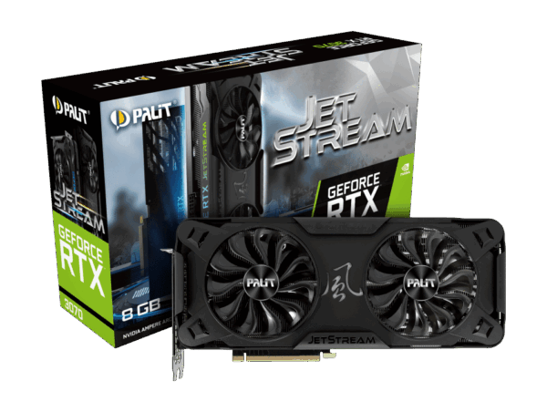 Palit RTX 3070 Jetstream V1 LHR Box View