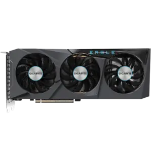 Gigabyte RX 6600 XT Eagle Flat Fan View
