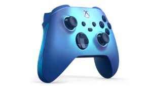 Xbox Aqua Shift Wireless Controller Angled View