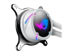 ROG Strix LC 360 RGB White Edition Pump View