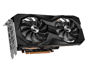 ASRock RX 6600 Challenger D 8GB Angled Fan View