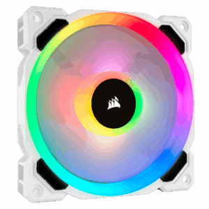 Corsair LL120 RGB LED 120mm PWM White Case Fan Single Pack View