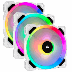 Corsair LL120 RGB LED 120mm PWM White Fans