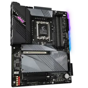 Gigabyte Z690 AORUS ELITE DDR4 Front Angled View
